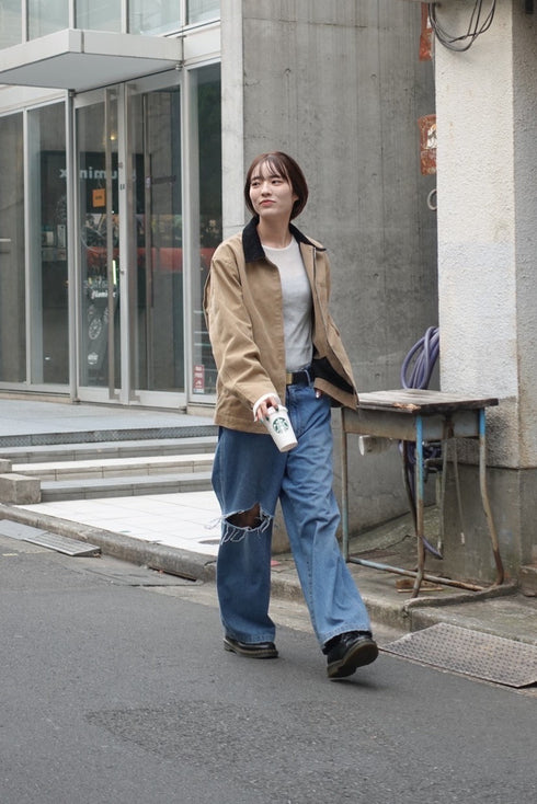 バイカラールーズブルゾン